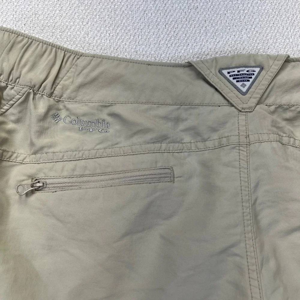Columbia PFG Women's XL‎ Tan Omni-Shade Nylon Hiking Outdoor Utility Gorpcore